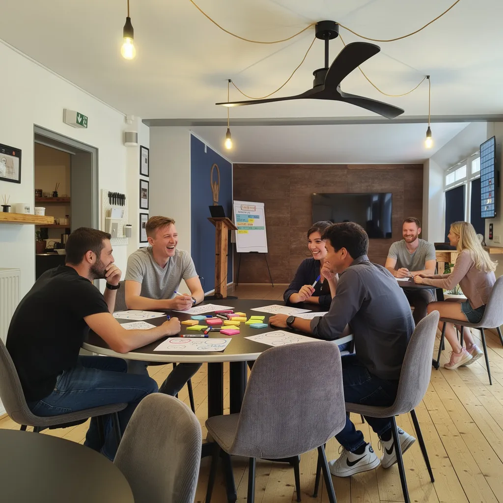 Teamarbeit mit Spaß